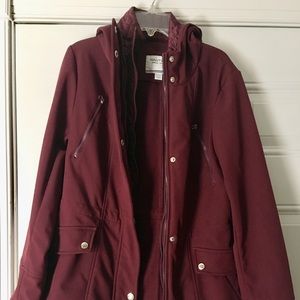 Nautica hooded rain coat